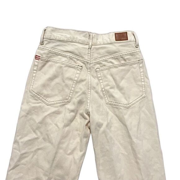 BDG Off White Slim Straight Legs High Waisted Jeans Size 25 - Picture 3 of 5